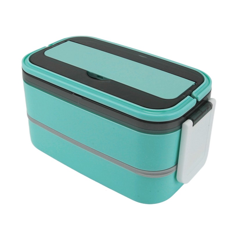 Lunch Box Double Layer Microwave Safe Leakage Proof Stainless Steel