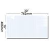 DAIFURONGE Tempered Glass Backsplash for Kitchen, White, 30"x16"