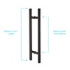 TOGU TG-6012 300mm/12 inches Solid Standoffs Heavy-Duty Stainless Steel 304