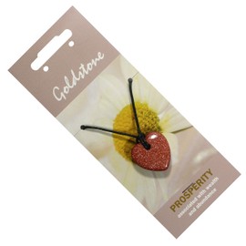 Goldstone Heart Necklace 'Prosperity'