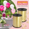 Luomorgo Gold Plastic Curling Ribbon, 500 Yards/1 Roll, 5mm Wide,