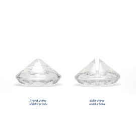 PartyDeco Table Card Holder Diamond Acrylic Pack of 10 40 x 23 mm Card Holder Photo Holder Diamond Wedding Decoration