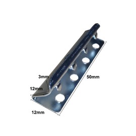 CL-Link 50 * 13mm Webbings Clips Metal Ends for Chair Webbing Upholstery Repair for Sofa Chair Furniture (30 PCS+ 30 Screws)
