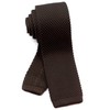 W&M Solid Color Washable Pointed Knit Tie, Necktie, 2.2 inches