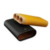Cigar Tube Leather Travel Cigar Case Cedar Wood Tube Mini
