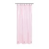 Barossa Design Clear Pink Stall Shower Curtain Liner with 3