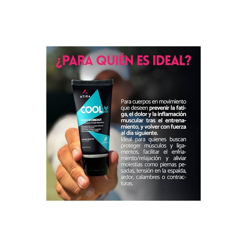 Atika COOL DOWN Crema Corporal Muscular | Recuperación Acelerada y