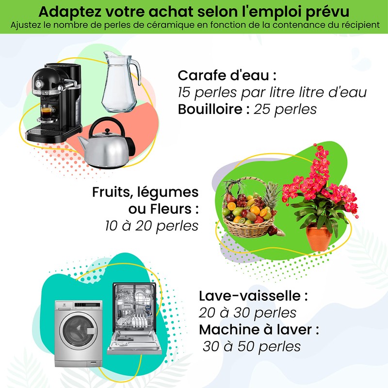 Ajima EM® 35 Grey Ceramic Beads Water Filter for Carafe