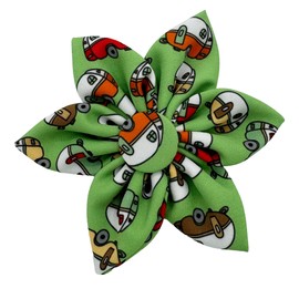 Huxley & Kent Pet Pinwheel | Happy Camper (Large) | Fall Collar Accessory for Dogs/Cats | Bow Collar Attachment | Cute, Comfortable Accessory | H&K Pinwheel for Pets