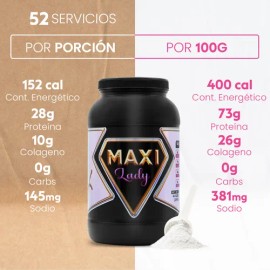 Maxi Lady Proteína + Colágeno Hidrolizado 2kg 52servicios