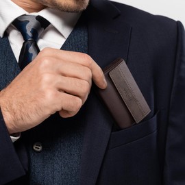 VULKIT Business Card Holders Large Capacity for 30-40 Business Cards with RFID Blocking Magnetic Closure