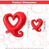 10Pcs Red Heart Balloons 30 Inch and 18 Inch Heart