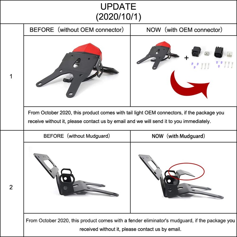 Xitomer Fender Eliminator/tail tidy, Fit For CRF250L M 2013 2014