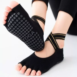 Generic Calcetines W Para Yoga Con Vendaje De Cinco Dedos, 4 Pares