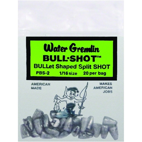 Water Gremlin Company PBS-2 Bull Shot/Pouch 1/16oz 20Pk