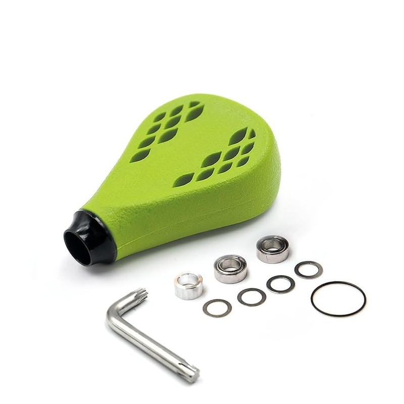 JINOHNAMILL TPE Flat Reel Power Knob 35mm TPE35 Green for