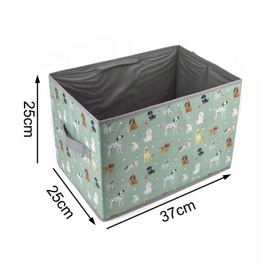 Smart Choice Dog Toy Box Storage Folding Fold-Away Pastel Green Dog Days Pet Gift 37x25x25cm