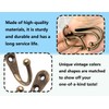 Lhbwhiz Pack of 15 hooks, mini coat hooks, key hooks,