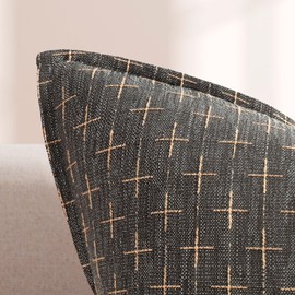 ZWJD Pillow Covers 20x20 Set of 2 Soft Polyester Textured Pillow Covers with Stylish Flange Edge Cozy Farmhouse Throw Pillows for Couch Bed Sofa Living Room