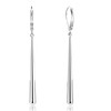 Long Dangle Earrings 925 Sterling Silver Drop Leverback Earrings for
