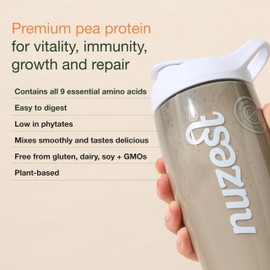 Nuzest - Pea Protein Powder - Clean Lean Protein, Premium Vegan Plant Based Protein Powder, Dairy Free, Gluten Free, GMO Free, Protein Shake, Chocolate Peanut Butter, 20 Servings, 1.1 lb