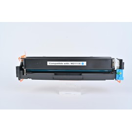 InkNI 206X Toner Cartridge 1 Pack High Yield (NO Chip) Compatible Replacement for Laserjet Pro MFP M283fdw M283cdw M283fdn M282nw Pro M255dw M255nw M283 M255 Printer W2110X W2110A (Cyan)