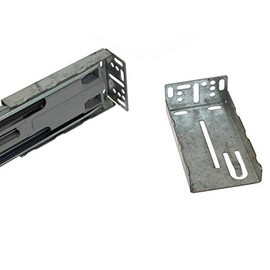 GlideRite SK-75 Face Frame Rear Mounting Drawer Slide Socket Brackets, 3-1/2 inch (5 Pairs)