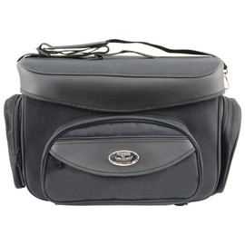 Milwaukee Leather SH685 Medium Black Motorcycle Cooler Textile Sissy Bar Bag - One Size
