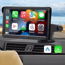 zmart CarPlay Android Auto Car Radio Multimedia Video Player 7 Inch Portable Touch Screen USB AUX for Rear View Camera