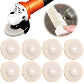 8 pieces wool polishing attachment, angle grinder, 100 mm angle grinder grinding tool, wool buffing polishing disc pad, angle grinder, rotary tool, grinding grinding tool, for polishing discs, drill