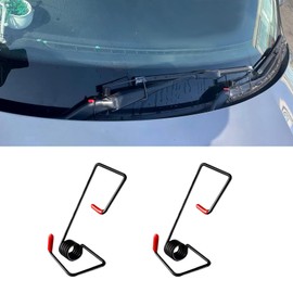 Lyxheth 2PCS Windshield Wiper Arm Pressure Spring Booster, Wiper Springs, Multi-Functional Wiper Blade Assist Springs with Silicone Cap, Universal Superpower Wiper Booster Springs Fit for Cars (2PCS)