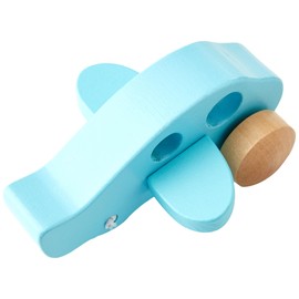 Hape E0050 Little Plane - Wooden Push and Pull Along Airplane Toy - Suitable for 10 months and up