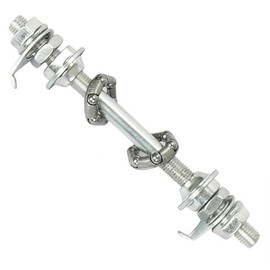 Silver Bike Wheel Hub Front Axle Bearings 4.92 Inch - Lightweight, Waterproof, High Strength, Easy Install and Replace for Road and Mountain Bikes, Durable Bicycle Accessories, Quick Maintenance