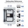 DIHOOL Outdoor Breaker Box, 15 Amp Miniature Circuit Breaker with