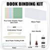 WEBEEDY 4 Sets DIY Bookbinding Kit Complete Book Making Kit