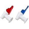 Lovelysp Water Cooler Faucets Taps Blue and Red Leak Proof