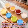 6PCS Plastic Mini Storage Containers with Lids – Small Tupperware