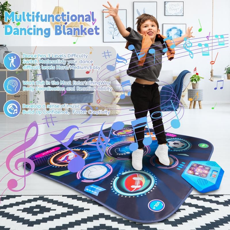 Fun Interactive Dance Mat: Unleash Joyful Rhythmic Time for Parents