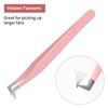 Lash Extension Tweezers Stainless Steel Volume Lash Tweezers Curved Precision