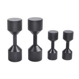 CNRAQR 4 Pcs Aluminium Flange Two Hole Alignment Pins - 1-1/8" and 1-5/8" Detachable Double Hole Pins Black