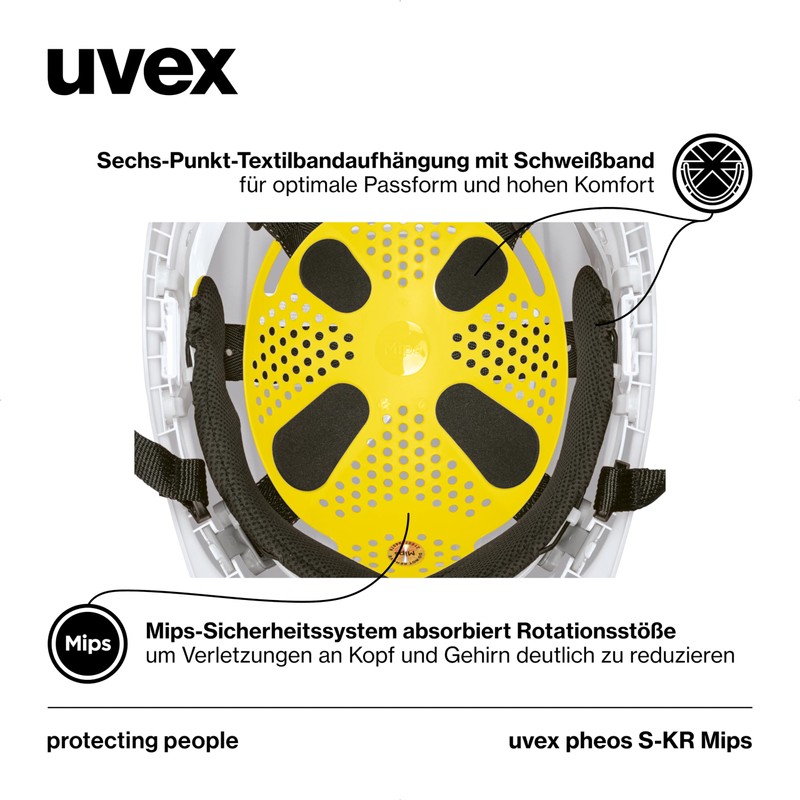 uvex pheos S-KR MIPS Protective Helmet - Industrial Protective Helmet