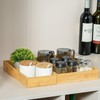 Fabsome Drawer Organizer, Set of 9 Bamboo Wood Kitchen Makeup