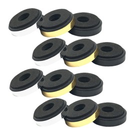 Mipcase 12pcs Speaker Isolation Pads Vibration Damping Feet for Turntables and Audio Equipment Soft Material Non Slip Design Multi Functional Shock Absorption Pads Gold Silver Black