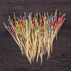 Cocktail Picks 190 Pcs Fashion Bamboo Acrylic Beads Cocktail Pins