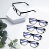 SIGVAN 5 Pack Reading Glasses for Men and Women Blue
