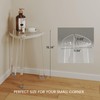 GOIOOIA Acrylic Corner Shower Stool for Shaving Legs 11.65" D