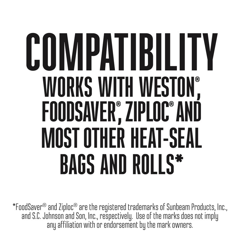 Weston Compact Food Vacuum Sealer Machine, Powerful 23” Hg Pump,
