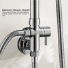 Cafopgrill Shower Diverter Valve G1/2" Wall Mounted Round Copper Bath