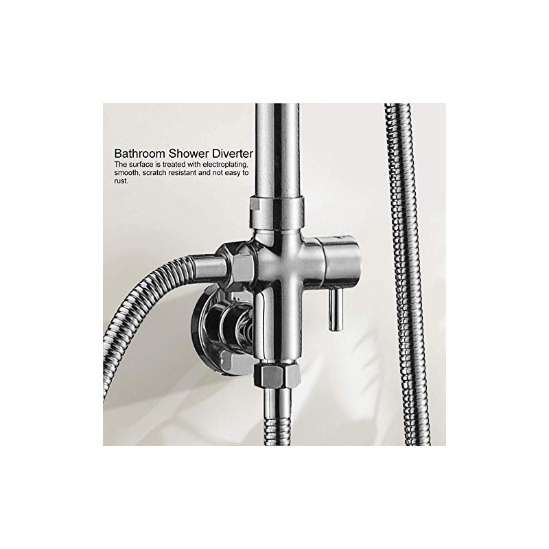 Cafopgrill Shower Diverter Valve G1/2" Wall Mounted Round Copper Bath
