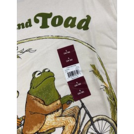 Unbranded Frog and Toad Are Friends Retro Literary Beige Graphic Men's T-shirt Size Small
